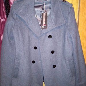 Gray pea coat